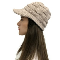 Viadha Žene Ležerne prilike za šivanje vanjski plišani kape Crochet Knit Beanie Cap