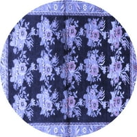Ahgly Company Machine Persible Okrugli okrugli Perzijski plavi Tradicionalni prostirci, 7 'Round