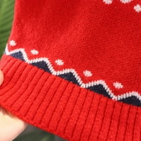 Dječačka majica Xmas Toddler Child Baby Girls Slatko crtani turtleneck džemper vrhovi božićne odjeće