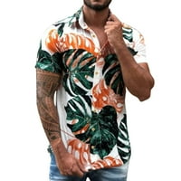 Grafičke tiskane muške hagarske košulje kratkih rukava Redovna fit ljetna majica Active odjeća za muškarce