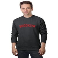 Daxton Brooklyn Duks atletski fit pulover CrewNeck Francuska Terry tkanina, HTH CHC dukserica Crvena