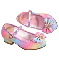 Dječje cipele Aaiyomet s dijamantskim sandalama princeza cipele na luk visoke potpetice pokazuju princeze