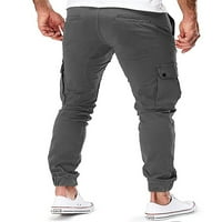 Bomotoo Muški dno lakih lakih ležaljki lagani ležaljka Yoga ugrađene više džepne hlače