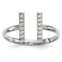 14kw Diamond dvostruki bar prsten