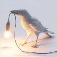 Gavrana žarulja, sila Seletti, žarulja, sreća, minimalistička statua ptica, svjetiljka za ptice, moderan