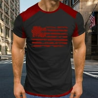 Hanas USA majice za muškarce 4. srpnja, majice muške nezavisnosti, USA Grafički grafički kratki rukav
