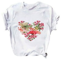 Honeeladyy prodaja dnevne majice za žene za žene na ženskim srčanim grafičkim košuljima smiješna ljubav