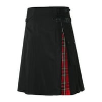 Muškarci Ležerne hlačeFashion Casual Scottish Style Contraid Džepne suknje