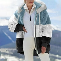 Edvintorg Ženska jakna Zip Up Hoodie Clearence Zimska odjeća Moda Žene Ležerne prilike dugih rukava