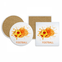 Fudbal nogometne narančaste sportske kupalice za šalice za apsorbentne kamene Cork Base Set