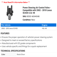 Upravljački ventil za upravljanje servo upravljačem - kompatibilan sa - SC 4.3L V 2009