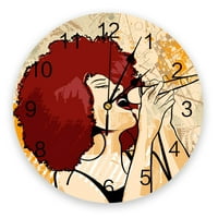 Ženska kozmetika za nokte Poljski zidni sat Okrugli stil Modni dizajn Zidni sat Početna Dnevna soba