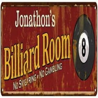 Jonathon's Bilijar soba crveni znak Game Soban Bazen 206180008474