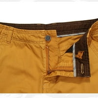 Auroural Muške klirenske kratke hlače Muška ravna odjeća Slim Fit Multi džepni patentni zatvarač ravno