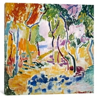 Pejzaž Icancas u blizini Colliourea, Galerija zamotana platna Art Print by Henri Matisse
