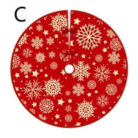 Prekogranična nova suknja za božićnu drvcu kreativna i izvrsna ispis na dna donje dekoracije Božićni