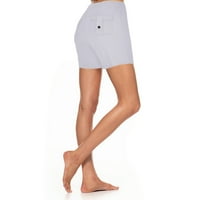 Hlače za vježbanje za ženske kratke hlače visoke struke joge sa zadnjim džepovima Atletska gamarica