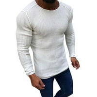 Vivianyo HD mens džemperi za zimske muške džemper casual džemper modni džemper s dugim rukavima dugi