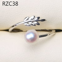 Toyella Platinum Moon dizajn Prirodni barokni biserni prsten 35style