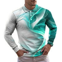 jsaierl polo majice muškarci dugih rukava pravilno fit vrhovi grafički formalni poslovni golf majice