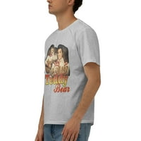 Muški Elvis Presley Teddy Bear Official Majica Modna majica Srednja siva