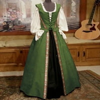 Renesansna haljina za žene Ležerne prilike Retro puff rukava Srednjovjekovna sreda mita mitske viktorijanske