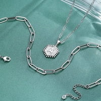 Datinty Slojred Početne ogrlice za žene, 14K pozlaćenog lančanog lančana ogrlica jednostavno slatko