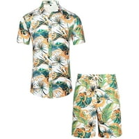 FOPP Prodavač Men Set, muškarci postavljeni outfit na plaži na plaži dolje majica i pantne set ljetni
