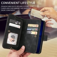 za Samsung Galaxy A 5G novčanik, [Slots kartica] PU kožni ID kreditni držač Folio Flipstactand Magnetska