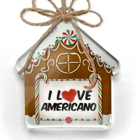 Ornament tiskani jedno oboren volim američki koktel božićni neonBond