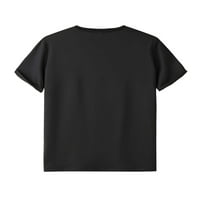 Avamo muns bluza posada vrat ljetni vrhovi kratkih rukava majice muškarci modna majica plaža Basic Tee crna 2xl