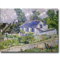 Kuće na Auversu Vincent Van Gogh Premium Galerija-zamotana platna Giclee Art - 1. u