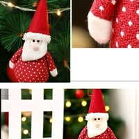 Za hotelsko tržlo plišane tkanine Sjaj Slatki Santa Claus ukrasi Božićne drvce Priključci za snjegović