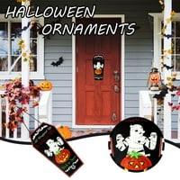 Verpetridure Halloween Natplata privjesak na privjesku ukras Halloween Drveni listing Party