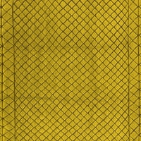 Ahgly Company Zatvoreni kvadratni orijentalni žuti industrijski prostirki, 8 'kvadrat