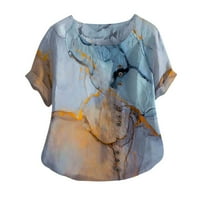 Adviacd prazan gumb dolje majice za žene Ležerne prilikom ležerne top košulje plus veličina tiskana