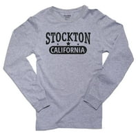 Trendy Stockton, Californina sa zvijezdama Muška majica s dugim rukavima