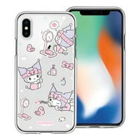 iPhone XS MA Case Sanrio Cute Clear Soft Jelly Cover - Bath Kuromi