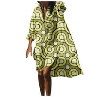 FOPP Prodavač modna ženska permanska bluza labava odmor dugih rukava fluorescentna zelena m