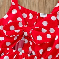 SHLDYBC Newborn Baby Girl Creat Stripe Stealeeless Polka Dot Center Top Hotcres Set Ljetni odjeća Slatka