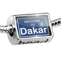 Znak perle Dobrodošli u Dakar Charm odgovara svim evropskim narukvicama