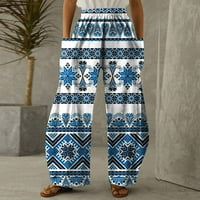 Corashan ženske plus boho pantalone, široke palazske hlače sa džepovima Joggers joga odjeća