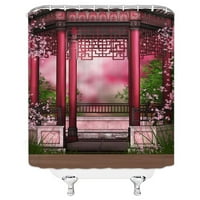 3D tiskani vrtni cvjetovi scenografija tuš za tuširanje zavjesa za kupanje vodootporna kupaonica kupatilo