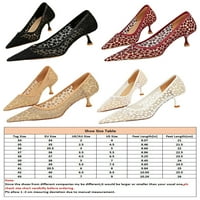 Gomelly Women Lagane pumpe Udobne cipele na stiletto potpetice Radno vjenčanje Kitten Heel Khaki 8.5
