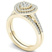 Clears ispod $ Cotonie Luksuzni elegantan srebrni nakit mladenki zircon dijamant elegantni vjenčani prsten