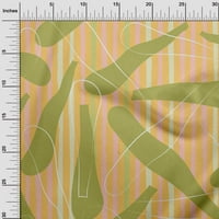 Onuoone Georgette viskoza svijetlo zelena tkanina Geometrijska doodled Petal DIY odjeća za pretežavanje