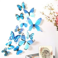 Alat i dekor naljepnice naljepnice naljepnice Početna Dekoracija 3D Leptir Duinbow Plava
