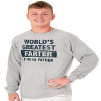 Najveći svjetski Farter Funny Obori Muški majica s dugim rukavima Brisco Brends S