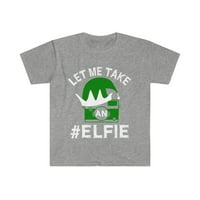 Dopustite mi da uzmem elfie unise majicu S-3XL Holidays Selfie Lover Božić
