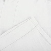 Bigersell rippped nestrpljivi traper jegeni Capris ženska modna boja čvrsta boja Udobni povremeni džep
